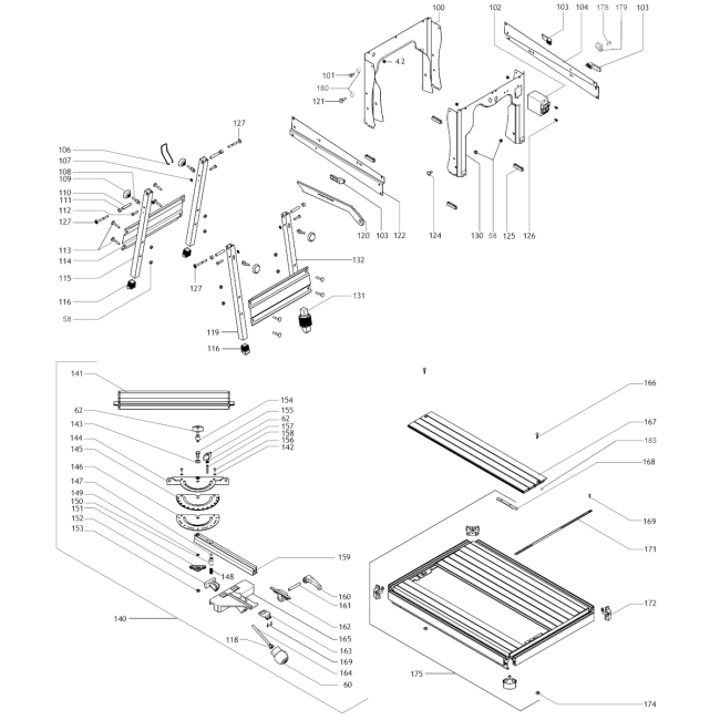 Pilarka stołowa - METABO UK290 010290000012 - (rysunek techniczny)
