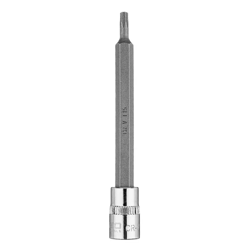 Końcówka TORX TX15 na nasadce 1/4', długa, 87 mm