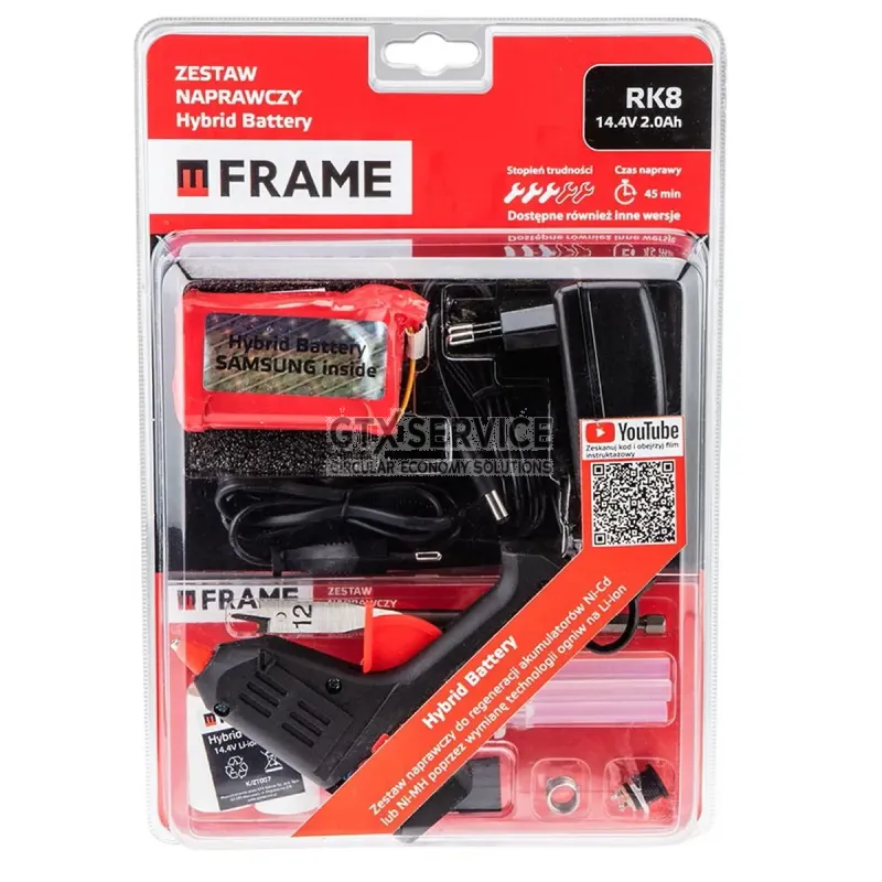 Zestaw naprawczy Hybrid Battery :14,4V 2.0Ah do Zestawy naprawcze - U004072