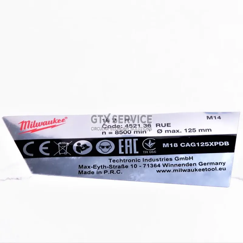 Część zamienna do Szlifierka kątowa - MILWAUKEE M18CAG125XPDB-0