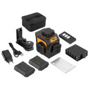 Laser 3D, 12 linii, zielony, etui, magnetyczny uchwyt, bateria Li-on 2000 mAh.