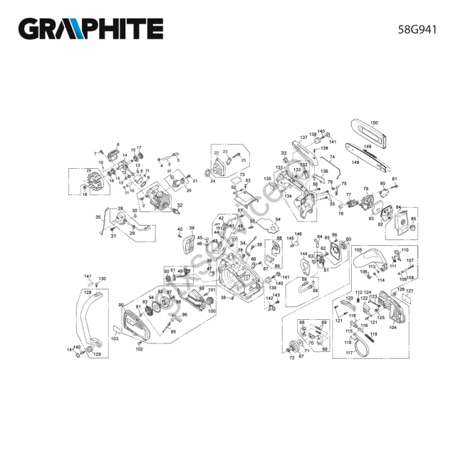 Chain saw - GRAPHITE 58G941
