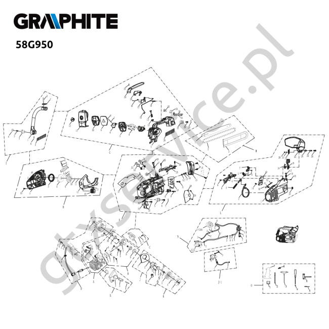 Chain saw - GRAPHITE 58G950