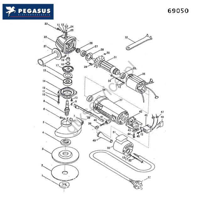 Angle grinder - PEGASUS 69050