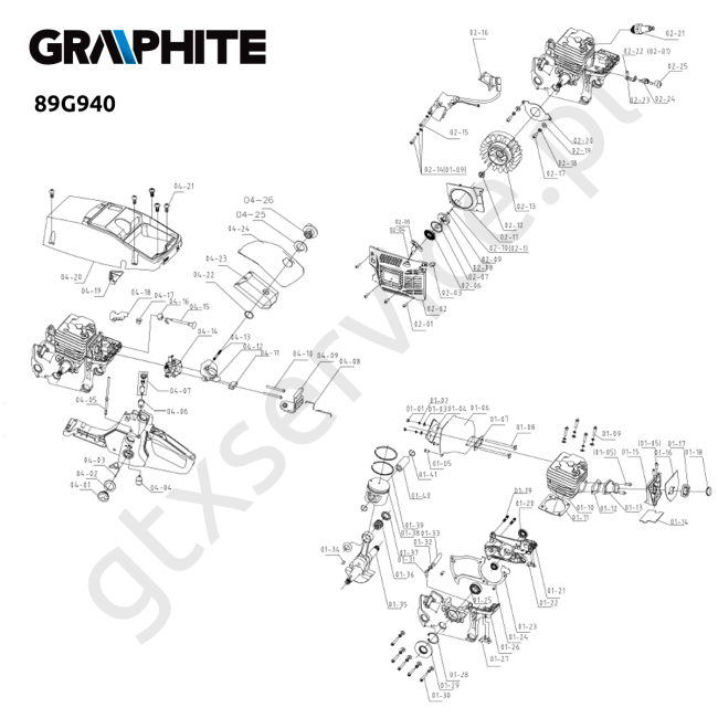 Chain saw - GRAPHITE 89G940